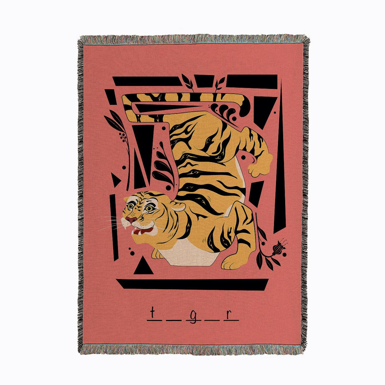 Tiger Tiger Woven Throw